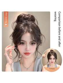 Tóc giả búi râu rồng thanh lịch, dây buộc tóc cho nữ, dụng cụ tạo kiểu tóc, máy làm búi tóc bồng bềnh, tóc giả - Nhiều màu - Xem 3