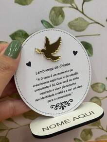 Confirmation Souvenir Kit - Baptism - Personalized With Name - Acrylic Detail - Holy Spirit - Confirmation - Communion. - 型號 01 - 查看 4