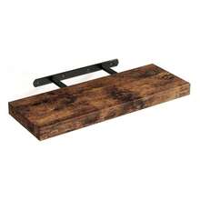 [1/2/4 件套 / 厚度 0.59 英寸 * 宽度 5.8 英寸 * 长度 15.7 英寸] 浮动壁挂式储物架，1 层浮动架，展示架，书架，相框装饰架，厨房香料瓶收纳架，办公室小雕像展示架，卧室床头柜装饰架，棕色/黑色/白色可选，适用于卧室/厨房/书房/客厅/浴室]