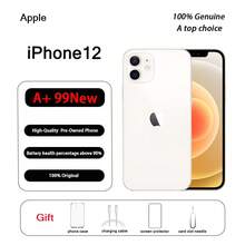 Apple A+级二手苹果iPhone 12，正品原装，近乎全新（99%新）；手机和保护壳均包含在内。 - 白色 - 查看 10