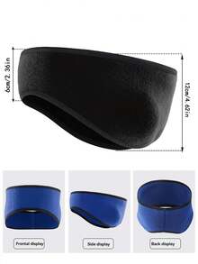 1pc Winter Fleece Ear Warmers Muffs Headband For Men Women Kids Ski Running Cycling