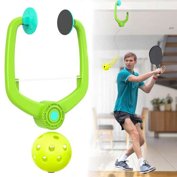 1pc Pickleball Trainer Rebounder For Solo Indoor Practice, Suitable For Individual Pickleball Training