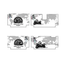 Cajón Trasero para Moto 45L con 2 Candados de  Impermeable para Casco y Equipaje, Accesorio Universal - Multicolor - Ver 9
