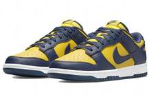 Dunk Low 'Michigan' 2021 Blue Varsity-Maize Midnight-Navy White Sneakers Men DD1391-700 - 彩色 - 查看 3