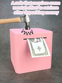 1pc Electronic Lock Safe Box With Password, Size: 7 X 5.5 X 5.1 Inches, Can Be Used As Cash Box For Convenient Saving, 3 Color Options, Fun Gift, Password Gift Box, Comes With 3D Stickers, Safe Budget And Saving Solution - Multicolor - View 11