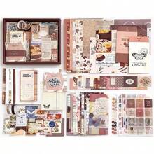 Kit, Suministros para Albumes de Recortes - Kit de Albumes de Recortes Estéticos Clásico para Diario de Bala, Papelería, Suministros de Diario, Regalo de Cumpleaños - 1 - Ver 8