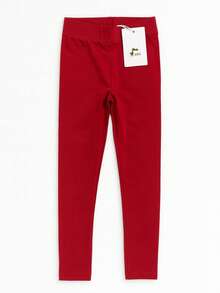 Tween Girls Leggings - Red - View 2