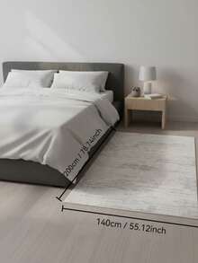 1PC Machine Washable Large - Size Modern Light Gray Textured Pattern Area Mat Rug Indoor Living Room Decorative Rug With Stylish Light Gray Textured Pattern Design Durable Easy Clean Floor Mat For Home Decoration Kitchen Rug