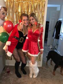 1PC Holiday Party White/Black Warmers Faux Fur Fuzzy Leg Up Cover 80s Winter Furry Long Boot Shoes Cuff Covers Sexy Fun Dance Hosiery For Women Costume - Multicolor - View 4