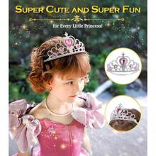 Tiara de princesa con corona para niñas pequeñas tiara de princesa joyería de juguete regalo para niñas de 3 a 6 años - como en la foto - Ver 5