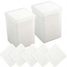 200片/盒 无绒指甲清洁湿巾 睫毛延长胶清洁湿巾 清洁布 无纺布指甲凝胶卸甲棉片（1000片、800片、400片、200片） - 彩色 - 查看 15