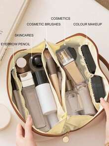 Premium PU Travel Cosmetic Bag,With Letter Cosmetic Storage Bag, Large Capacity Layered Cosmetic Bag, Zipper Bag, Portable Travel Organizer Multifunctional Waterproof Bag,Cosmetics Organization And Storage,Travel Accessories, Travel Essentials, Cruise Essentials, Jewelry Storage, Lip Oil Storage, Nail Polish Storage, Valentine's Day Gift, Bridesmaid Gift, Birthday Gift, Friend And Teacher Gift, Holiday Gift, Mother Gift,Gift For Women,Gifts For Women,Christmas Gifts,Gift Ideas For Women