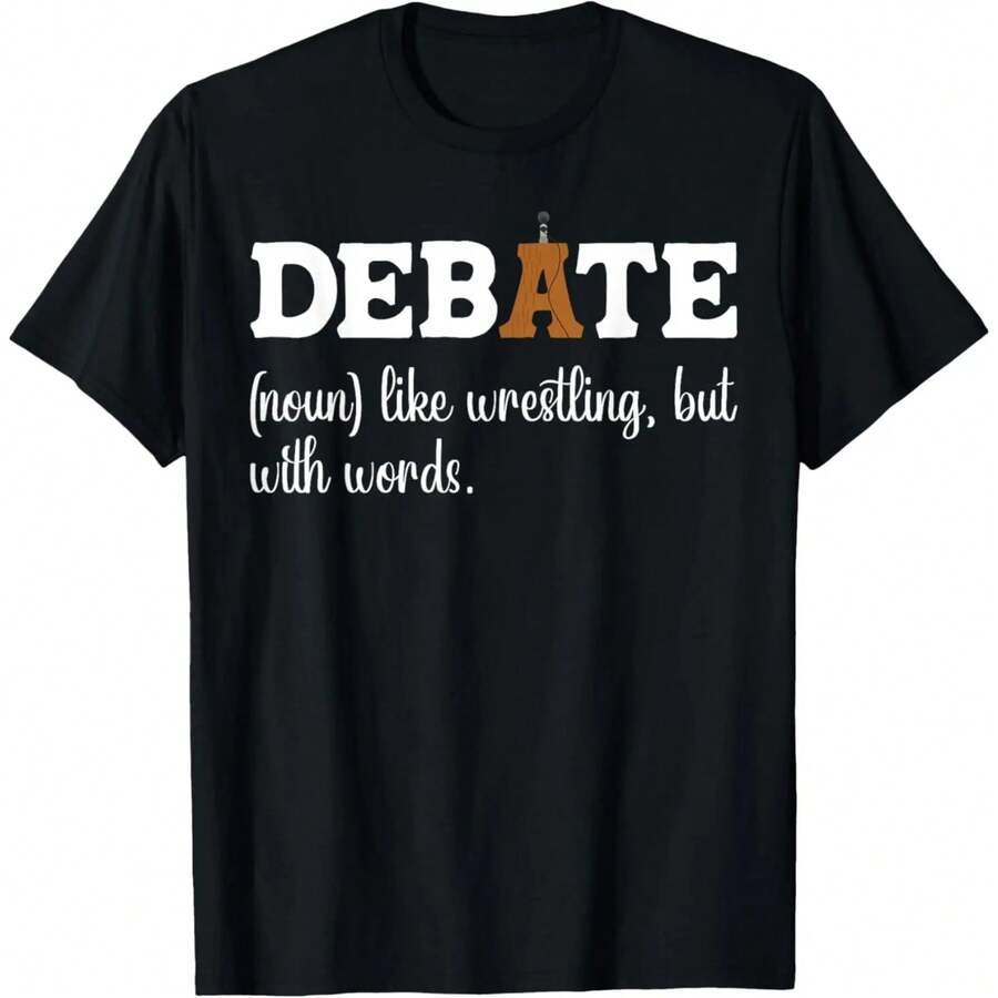 Debate Definition Debate Team T-Shirt - Negro - Ver 1