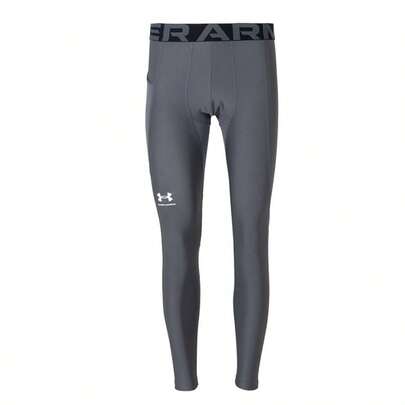 Under Armour Men's HG Armour Leggings-BLK Grey Compression Tights 1361586-025