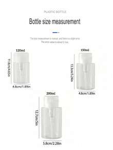 4oz/5oz/6.76oz Empty Squeeze Bottles With Pump, Leak Proof Refillable Travel Bottles For Nail Polish Remover, Makeup Remover, Toner, Lotion, Toiletries, DIY Liquid Storage, Portable Travel Accessories Kitchen Items Kitchen Accessories Kitchen Kitchen Tools