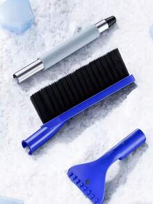 Multifunctional Snow Brush & Ice Scraper Set - Extendable Handle, Detachable, Durable Car Snow Removal Tool, Won't Scratch Paint