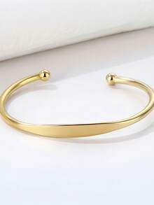 1 pieza Brazalete ajustable de acero inoxidable chapado en oro de 18K, regalo personalizado para esposo, hijo o padre, joyería para hombres, regalo de Navidad/cumpleaños para papá, esposo, novio