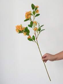 1pc Osmanthus Artificial Flower, Fake Flower Decoration For Wedding, Home, Living Room