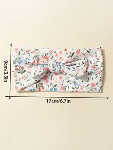 3pcs/Set Newborn Baby Girl Cute Ribbed Bow Headband Set, Suitable For Daily Use - Multicolor - View 2