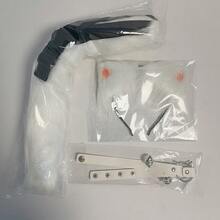 萬聖節動物耳朵與尾巴套裝，貓女 Cosplay 道具，手工製貓耳髮箍與尾巴套裝，逼真狐狸尾巴配件，動漫動物耳朵與尾巴套裝附鈴鐺項圈 - 白色3件套裝 - 查看 11