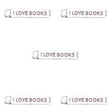 1/5/10pcs/Bag 27x5mm I Love Books Charms Pendant For DIY Jewelry Making DIY Earring, Necklace, Bracelet, Keychain Making