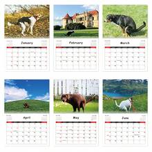 Kackendes Hund Kalender 2026 Großer Monatsplaner mit Platz für wichtige Notizen, witzige Geschenke für Zuhause Dekoration - Verschiedenfarbig - Übersicht 7