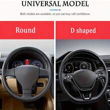 1 pezzo Coprivolante soffice, Coprivolante antiscivolo in pelliccia finta di visone caldo, Universale per auto