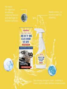 jakehoe 1pc Heavy Duty Degreasing Cleaner, Portable And Easy To Clean, Suitable For Removing Grease, Stains, And Residue From Oven, Stovetop, Pans, And More - Multicolor - View 5