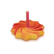 3D Optical Illusion Folding Puzzle Toy, Polygonal Carrot Tower Spiral Desk Decor, Christmas/Birthday Gift - Multicolor - View 14