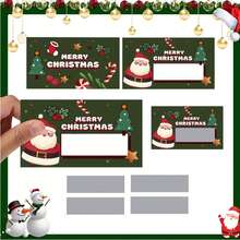 50pcs Christmas Holiday Scratch Cards With Santa And Tree Design | DIY Holiday Gifts And Prize Tickets | Interactive Party Games For Friends And Family | Including 30 Double-Sided Printing Cards + 30 Scratch Stickers, Christmas Cards - Multicolor - View 4