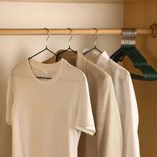 YITU 10/20pcs Metal Hangers, Plastic-Coated Hangers, Rust-Proof Dry & Wet Use Adult Clothes Drying Rack, Iron Art Hangers, Upgraded Non-Slip Seamless Coat Hanger, Suitable For Bedroom, Balcony, Outdoor Drying - Multicolor - View 7