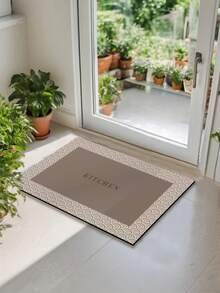 1 pieza Alfombra de cocina de silicona, diseño progresivo de empalme gradual con patrón de línea avanzado y floral, anti-fatiga y absorbente de golpes, rápido secado y antideslizante, adecuada para cocina, baño, entrada, lavadero, etc., decoración de habitaciones - Multicolor - Ver 12