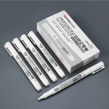 2/4/6pcs White Marker Pens, Waterproof Alcohol Ink, Suitable For Tires, Fabrics, Wood And Artificial Leather, Easy To Grip, Long-Lasting Graffiti Art Pens - Multicolor - View 5