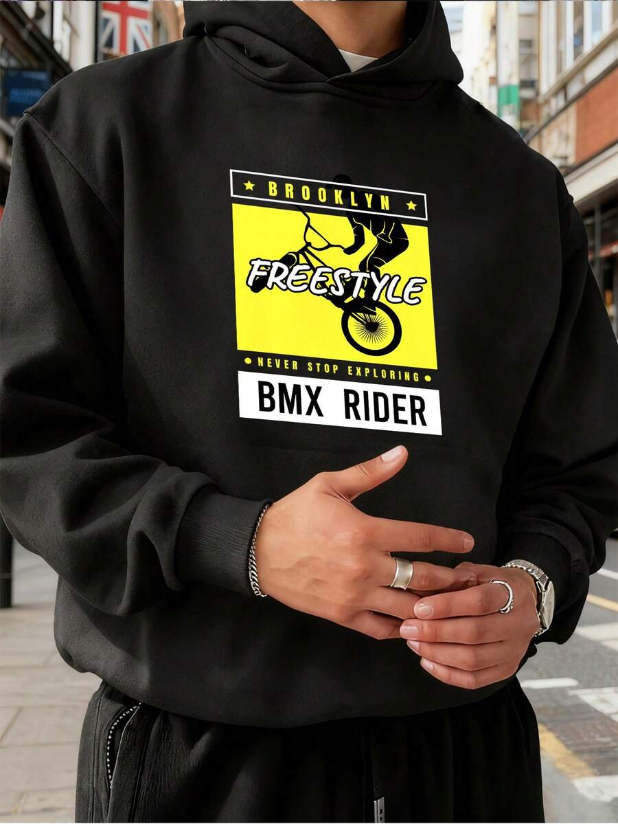 Sudadera con Capucha para Hombre Transpirable y Refrescante, Libre de Sudor y No Pegajosa en la Espalda, Súper Cómoda para Visitas al Parque - Negro - Ver 1