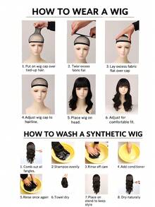 Pelucas de fibra química resistentes al calor, de uso diario, para mujer, bonitas y bonitas, para fiestas de graduación, cabello natural. - Burdeos - Ver 6