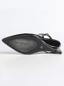 Women's Platform Slip-On Sandals, Women's Black Hollow Criss-Cross Platform Sandals - Black - View 9