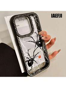 A Double-Sided, Diamond-Studded 3-In-1 Phone Case Designed For The 16 Pro Max, Compatible With Models 16, 15 Pro, 14, 14 Plus, 14 Pro Max, 13, 13 Pro, 12 Pro, And 11 Pro Max Series. This Soft Bag Is Resistant To Falls And Stains, Making It Suitable For Both Men And Women And Adorned With Diamond Decorations. - nero - Visualizzare 6