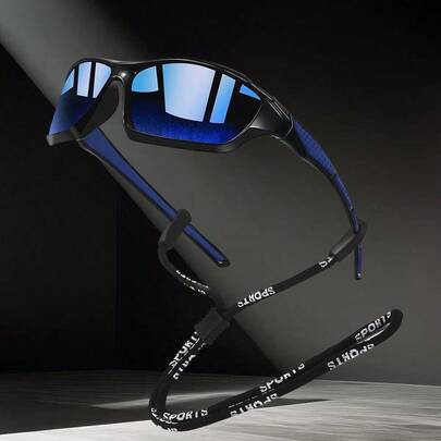 复古链条骑行钓鱼男女通用运动条纹设计经典复古登山户外运动眼镜男士女士奢侈品牌设计师热带海滩度假夏季彩色