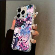 Funda de teléfono con adhesivo creativo lindo de Alien Stage Ivan Tier, adecuada para  17 16e 16 15 14 13 12 11 Air Pro Max Mini XR XS X 7 8 Plus, protección a prueba de golpes de cuatro esquinas, funda trasera de TPU suave magnética transparente, funda de teléfono de animal, protección de teléfono, funda a prueba de golpes, funda artística de teléfono, estilo anime, material duradero, funda protectora ligera, funda protectora, usuarios de , jóvenes adultos - Mezcla de colores - Ver 7