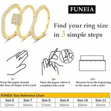Cubic Zirconia Gold Rings Women Non Tarnish  Dainty 14K Gold Plated Stackable Princess Cut Engagement Ring Set Wedding Promise Rings Her Jewelry Size 6 8 9 10 11 - D-3 pcs Cincin Janji + 6 - View 5