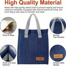 1pc Large Capacity Lunch Bag, Portable Lunch Storage Bag, Fashionable Women's Lunch Bag, Multi-Functional Lunch Box, Durable And Reusable, Waterproof Lunch Storage Bag, Polyester Material, Large Capacity, Durable And Easy To Clean, Travel Essential, Desktop Decoration, Suitable For Camping, Business Travel, Picnic, Autumn Decoration - Multicolor - View 6