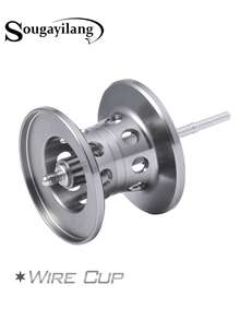 SOUGAYILANG 1 PC Silver-Gray Left-Handed Metal Baitcasting Reel With 11+1BB, 6.3:1 Gear Ratio, Max Drag 5.5kg, Adjustable Magnetic Brake , For Freshwater And Saltwater Fishing. - Silver - View 9