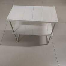 Expandable Kitchen Storage Shelf, Multipurpose Organization Cabinet, Multilayer Single Layer Cupboard Partition, Under Sink Shelf Rack, Stackable Stainless Steel Pipe Support, Suitable For Bathroom Storage, Wardrobe Clothes Arrangement, Kitchen Utensils,Back To School Season - Multicolor - View 4