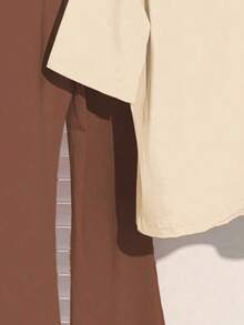 Toddler Girls' Cartoon Print Short Sleeve Top And Skinny Flared Pants Set - Apricot - View 7