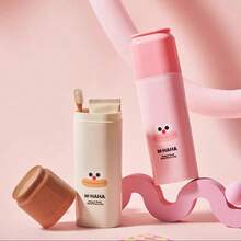 Kids' Travel Container In An INS Style For Toothbrushes. Portable 2-In-1 Cup For Mouthwash. - 鏽棕色 - 查看 4
