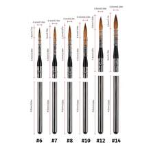 1pc ArtSecret Professional Round Watercolor Brush, Detachable Stainless Steel Handle And Cap Design, Natural Wool And Bristle Material, Highly Absorbent, Portable Painting Brush Suitable For Outdoor Travel, Professional Artist Painting Brush