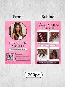 Custom 200/500/1000pcs Personalized Business Cards-11 Styles, Personalized Professional Work Cards, Suitable For Online Marketing And University Style, Beauty Salon, Hair Salon And Nail Art Business Cards,Exclusive Customized VIP Cards, Fashionable Office And Social Style Waterproof Surface Pattern Customization Customized Business Cards,Junior High School Students, Middle School Students, High School Senior High School Students, College Students, University Students, Freshman, Sophomore