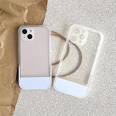 Transparent Phone Case With Luxury Stand, Fit For IPhone 14, 13, 12 Pro Max And 11 Series