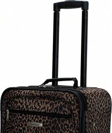 Rockland Fashion Softside - Juego de equipaje vertical - Leopardo - Ver 11