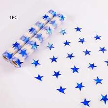 1 pezzo Runner da tavolo in poliestere da 28*275cm con motivo a stelle dorate su tutta la superficie, adatto per raduni familiari, ricevimenti di matrimonio, vari tipi di feste a tema, decorazione tavoli di ristoranti e matrimoni